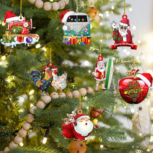 7x2023 Colgante De Navidad Artesanías Acrílicas