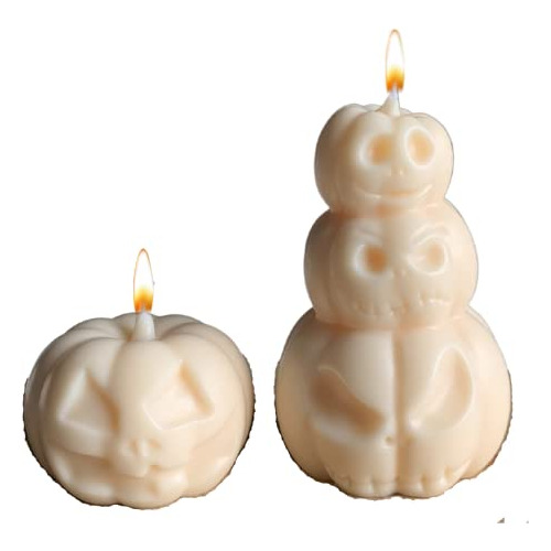 Caída Halloween Calabazas Velas De Decoración, Zjk2i