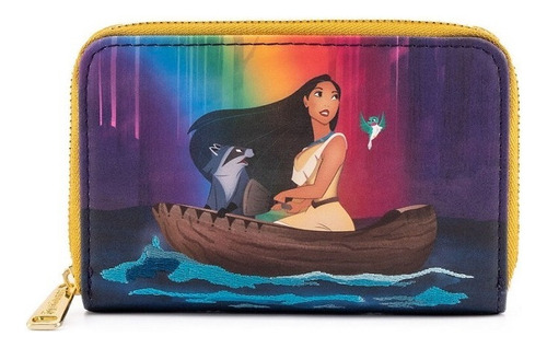Disney Pocahontas Loungefly Just Around The River Wallet Color Azul