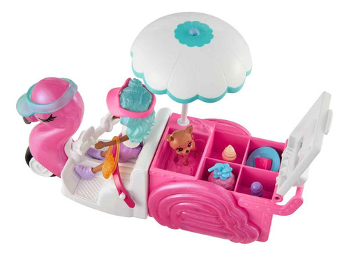 Polly Pocket Set De Juego Carrito De Bocadillos De Flamingo