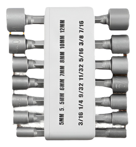 14 Pc Poder Tuerca Driver Sistema Cambio Rápido Doble Sae 1/
