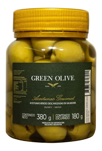 Aceitunas Verdes Descarozadas 0 X200gr