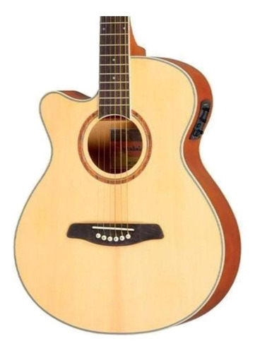 Imagem 3 de 3 de Violão acústico StrinbergBerlin BE30C para canhotos natural satin