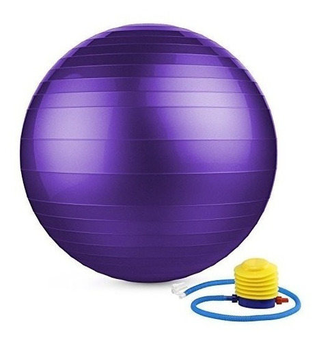 Pack 10 Pelota Balon 75 Cm Pilates Yoga + Inflador Pelotas
