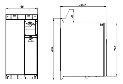 Inversor De Frequência Danfoss Fc-51 P22k 30cv 380v Com Ihm