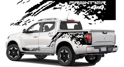 Calcomanía Sticker Splash Mancha Nissan Frontier 4 X 4