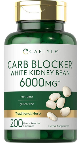 Bloqueador De Carbohidratos 6000 Mg Carlyle 2000 Capsulas