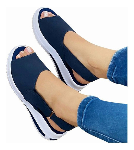 Zapatos Mujer Verano Tacón Plano Tallas Grandes Boca Flat