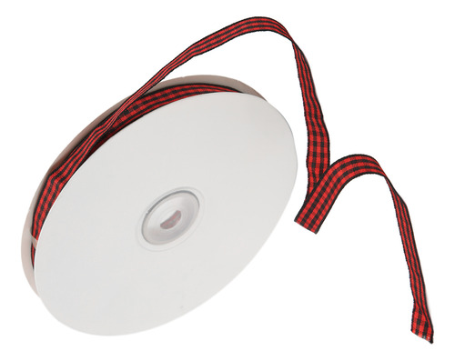 Cinta Roja Negra A Cuadros, Diseño De Celosía De 100 Yardas,