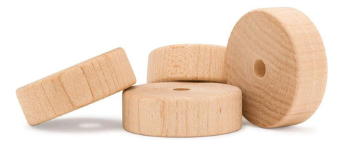 Ruedas De Madera Manualidades De 21/2 Pulgadas De Diám...