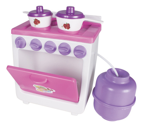 Cook Cozinha Fogão Menina Comidinha Brinquedo Lua De Cristal Cor Rosa