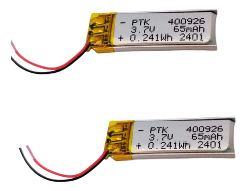 2 Baterias 400926 Beston Litio 3.7v Polímero Li-ion 65mah 