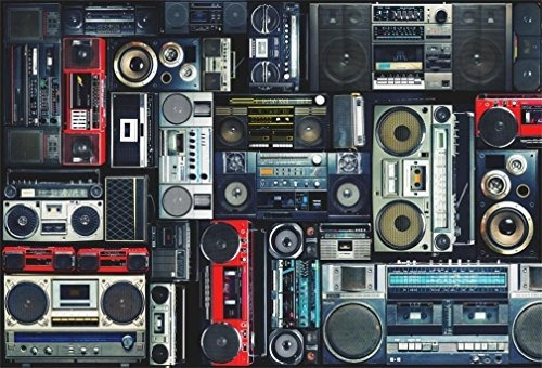 7x5 Pies Pared Vintage De Radio Boombox Fondo Fotografã...