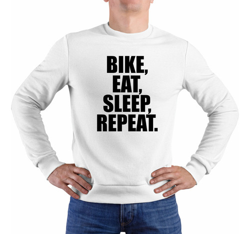 Polera Bike,eat,sleep,repeat (d1159 Boleto.store)