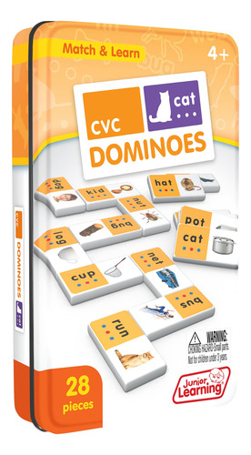 Juego Dominoes Junior Learning Cvc Match & Learn De 28 Pieza