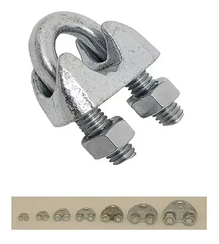 Grampa Prensacable Acero 7/8'' 22 Mm Galvanizadas 10 Unidad