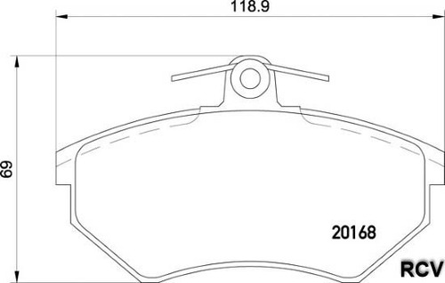 Balatas Disco  Delantera Para Volkswagen Jetta A3 2.0l 1995