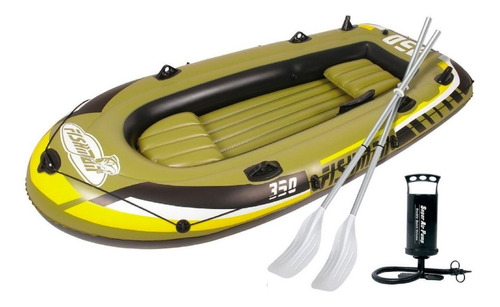 Bote Gomon Inflable Pescador Fishman C Remos Inflador 3.4mts