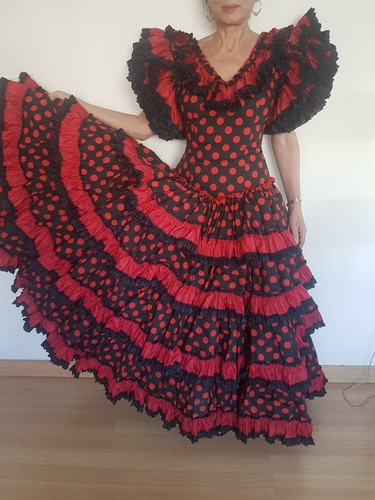 Vestido De Baile Flamenco Original De Sevilla. Sin Uso