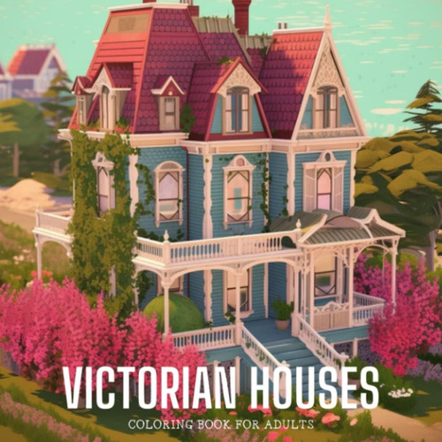 Libro: Victorian Houses Coloring Book For Adult And Teens: R