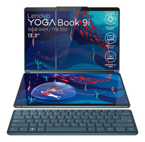 Laptop Lenovo Yogabook9 13 Oled Touch, Ci7, 16gbram 1tbssd