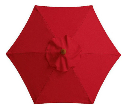 Capa De Substituição De Guarda-chuva Impermeável Ao Ar Livre Cor Vermelho 2.7 Meters/6 Bones