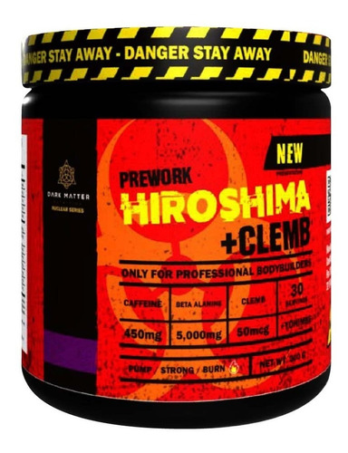 Preentrenador Workout Hiroshima + Clemb Oxido 30 Servicios Sabor Uva