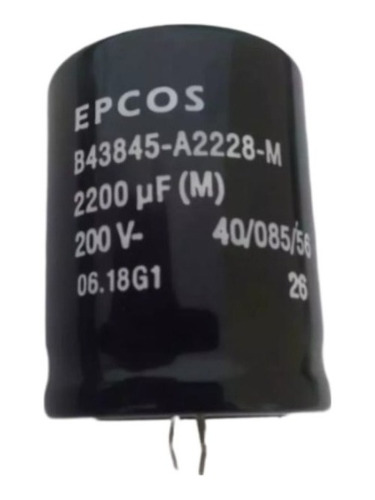 1x Capacitor Eletrolitico 2200uf 200v B43845-a2228-m