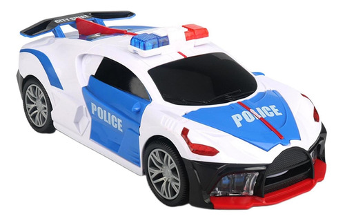 Coche De Policía Eléctrico Con Luz Led Y Puertas Que Se