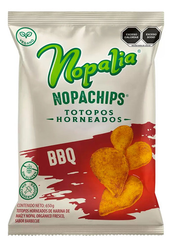 Totopos Horneados Nopalia Sabor Bbq 650 Gr