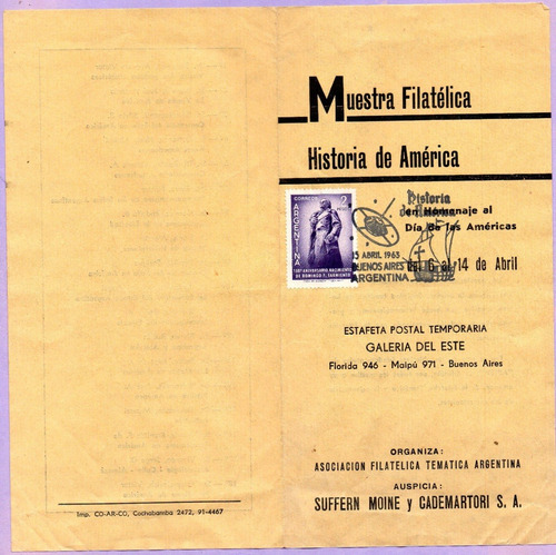 0649_aviso - Volante De Muestra Filatélica