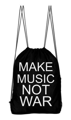 Bolso Deportivo Make Music Not War (d1056 Boleto.store)