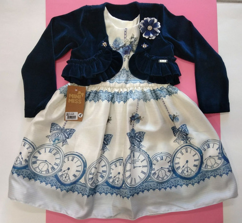 vestido com bolero infantil para festa