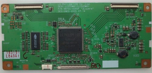 T-con LG 6871l-0849a / 849a / 6870c-0060f Modelo Tc-32lx70 (Usado)