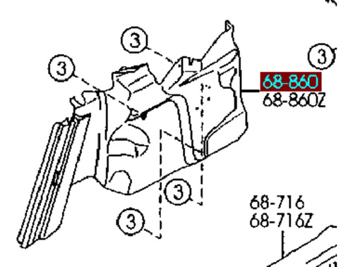 Protector De Maleta Derecho Mazda 3 2004-2009