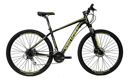 Mountain bike Venzo Thorn R29 18" 24v frenos de disco hidráulico color negro/amarillo  