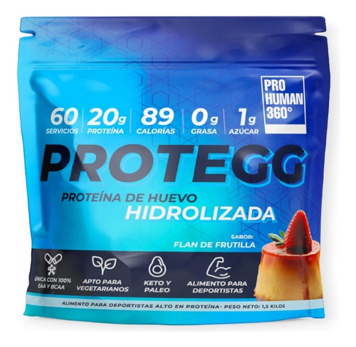 Proteina Hidrolizada De Huevo 60sv Flan De Frutila - Protegg