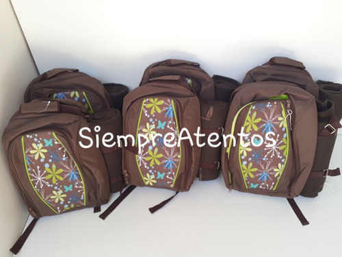 Mochila Picnic Lunchera Conservadora 2 Personas Marron