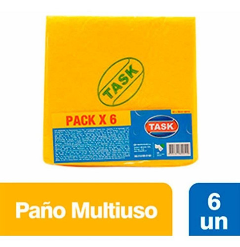 Pack X 3 Unid Paño  Multiuso 6 Un Task Cepillos-escobas