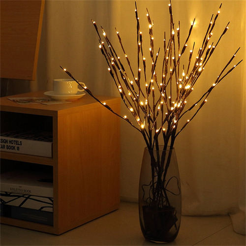 3 Ramas De Árbol Suaves Con Decoración Led 2024