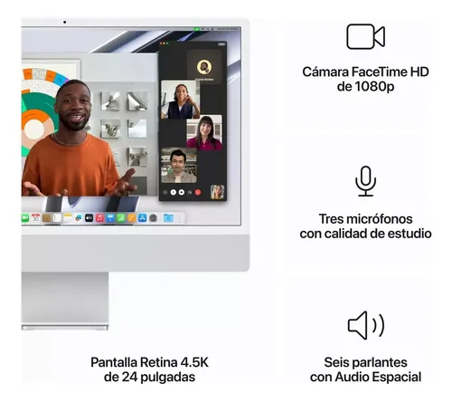 All in one Apple Imac 24" 8GB de Ram - 256GB SSD - Distribuidor Autorizado