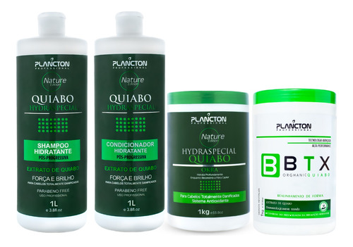 Btx Organic Plancton Kit Quiabo Reconstrução Pós Progressiva