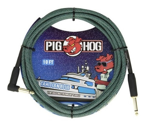 Cable Pighog Instrumento Tahitian Blue 3.05m Pch10tabr