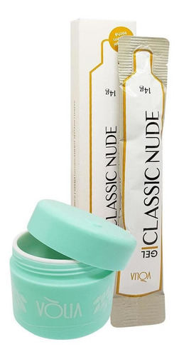 Gel Vólia Classic Nude Sachê Kit Com Pote Eco Bisnaga 14gr