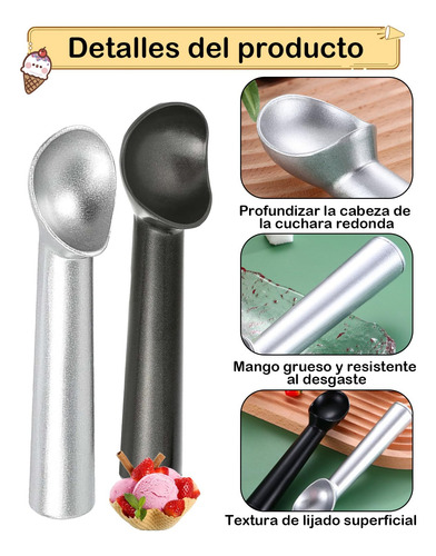 2 Piezas Cuchara Para Helado, Cuchara Helado, Se Puede Usar