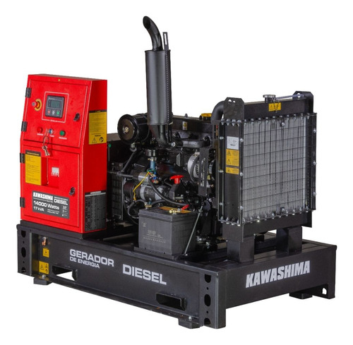 Gerador A Diesel Kawashima Dls 140-t2 12000w Trif 220v 127v