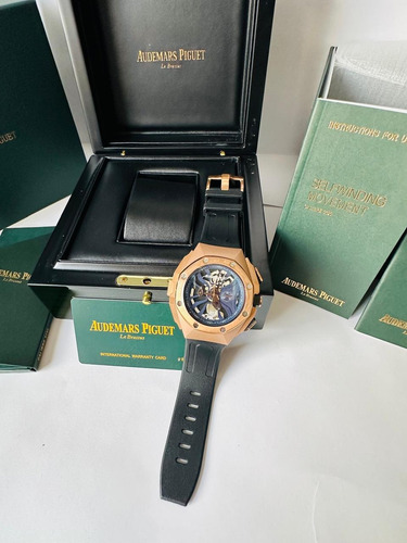 Reloj Cartier Audemars Piguet Caucho Bronce/negro Fullset Negro Bronce Negro (Usado)