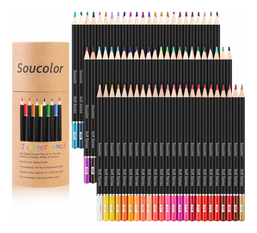 60 Lápices De Colores Soucolor- Suaves - Calidad Prismacolor