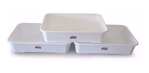 Imagen 9 de 9 de 10 Bandejas Plasticas Profunda 45 X 32,5cm Carniceria
