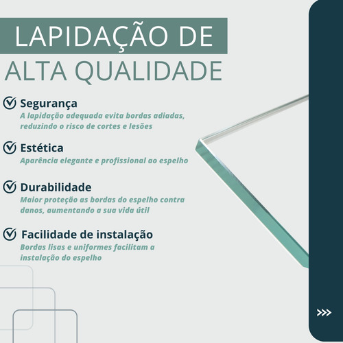 Espelho Primeira Linha Grande 80x60 Com Led À Pilha Sem Fio